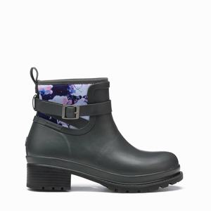 Muckboot Liberty Rubber Ankelboots Dam Grå / Lila | FCL056378